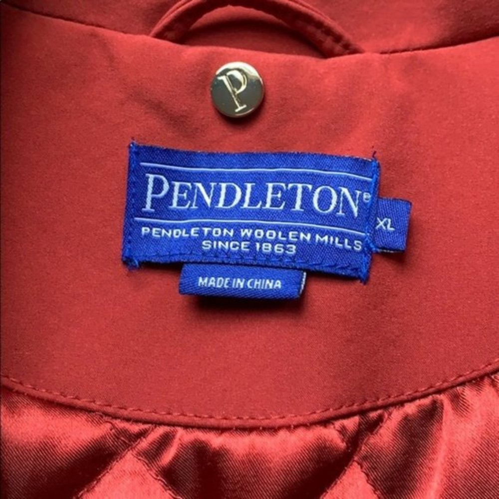 Nwot Pendleton Orange Weatherproof Lined Hiking J… - image 6